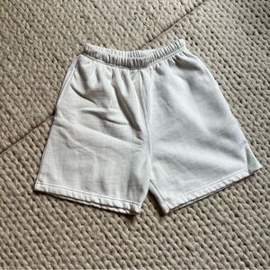 Roots Canada 90s White Sweat Casual Shorts | large